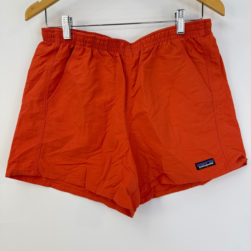 Patagonia Baggies Shorts Womens M Orange 5" Inseam 57059 Pimento
